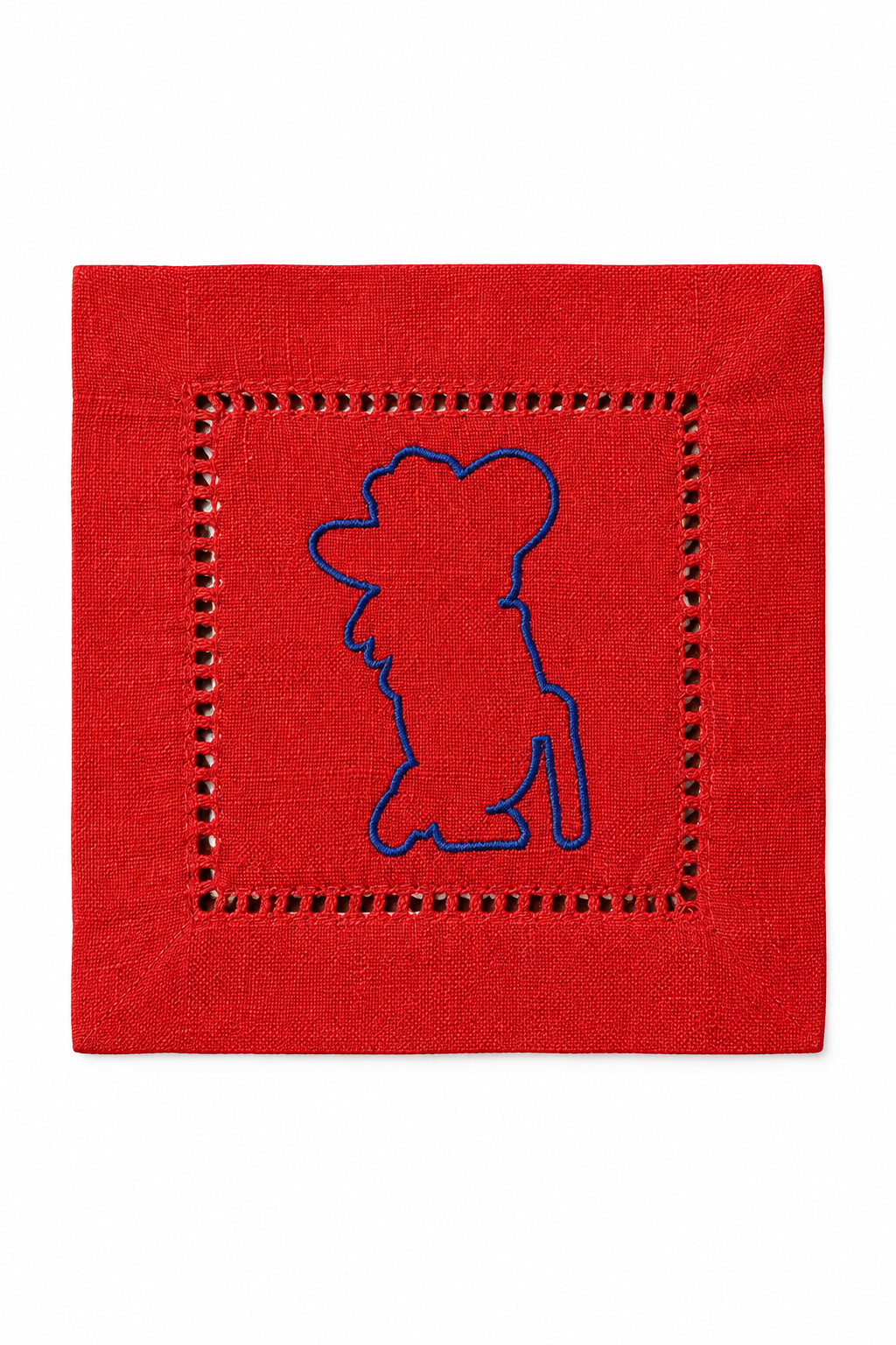 Colonel Reb linen cocktail napkins in assorted colors, set of 4