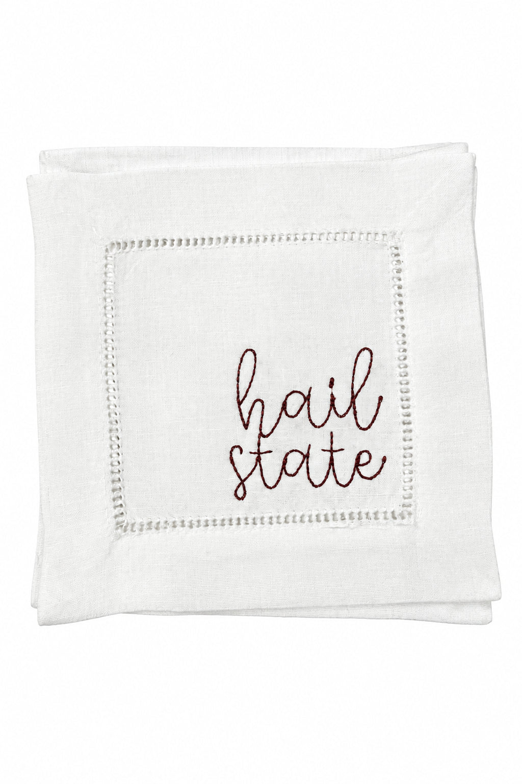 Hail State linen cocktail napkins, set of 4