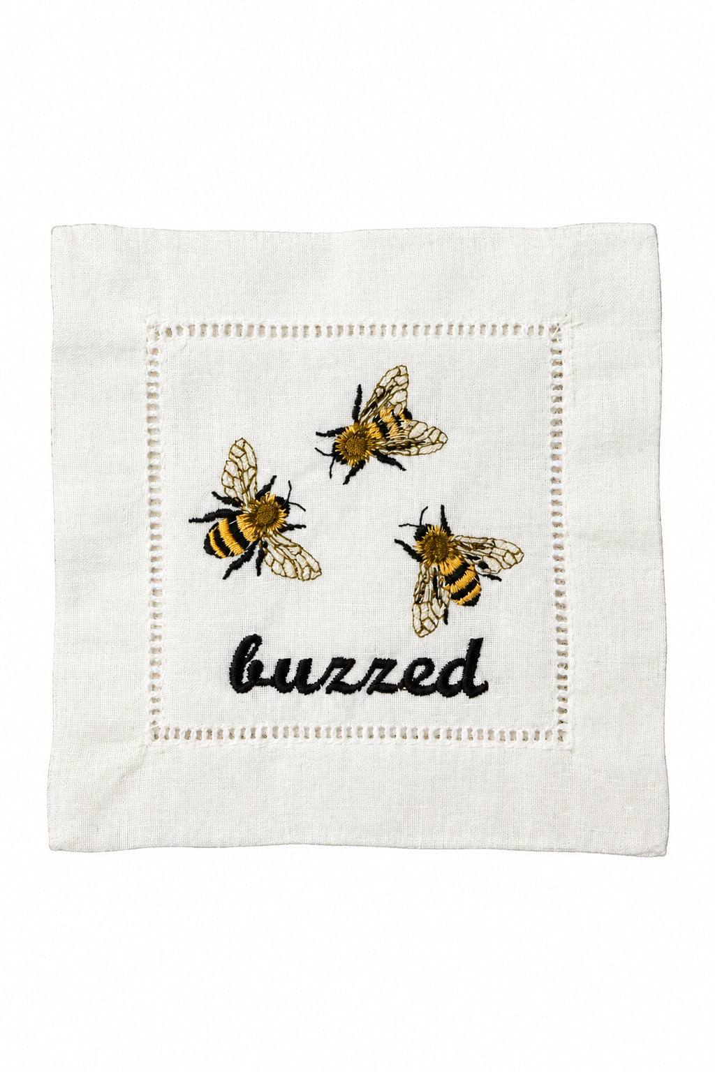 Buzzed linen cocktail napkins, set of 4