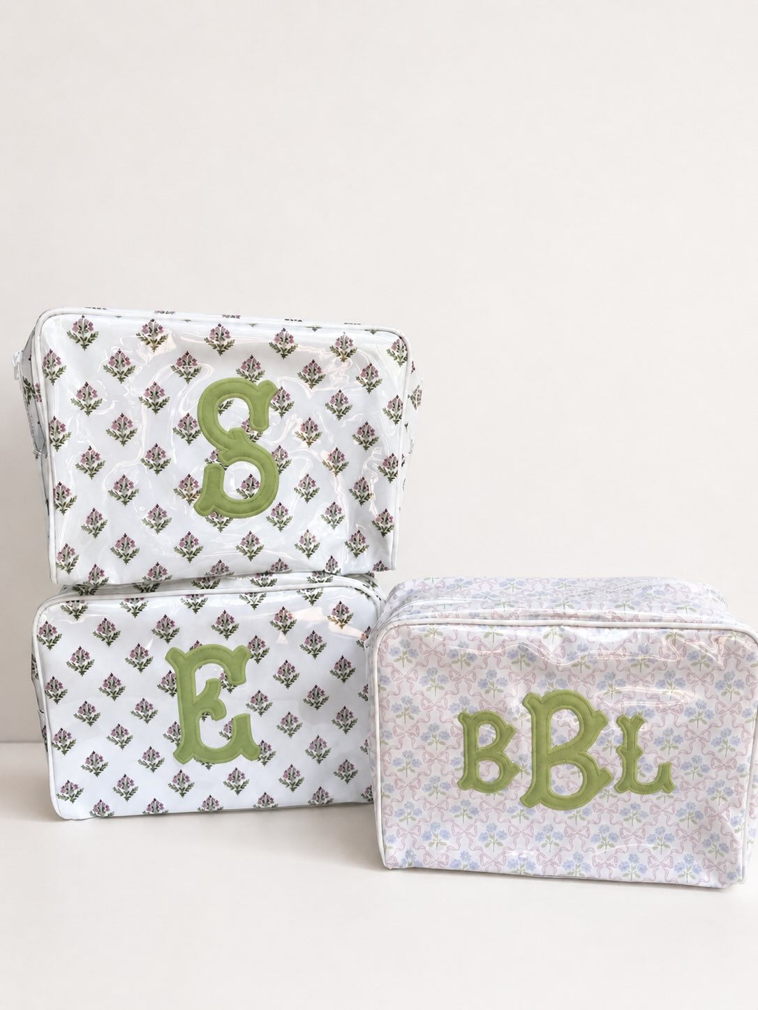 Large Water-Resistant Cosmetic Case | Monogrammed – Monogrammed by Whit