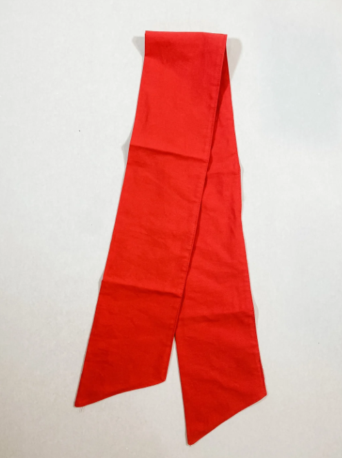 Red solid wreath sash