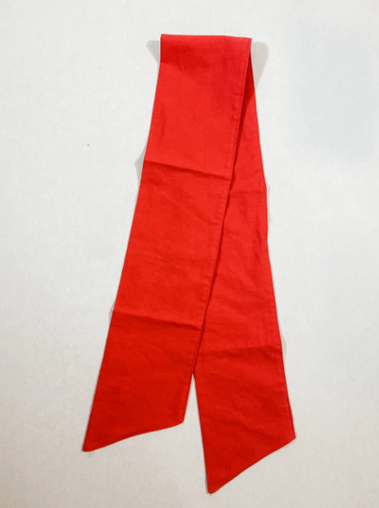 Red solid wreath sash